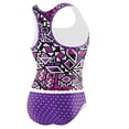 thumbnail image 2 of Speedo Girls 2-Piece Swimsuit Tankini Purple Geo 5, Purple Geo, 2 of 2