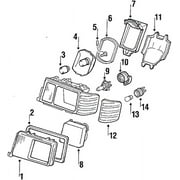 Genuine OE Mercedes-Benz Headlamp Lens - 003-826-25-90