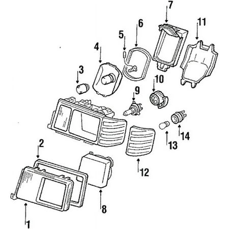 Genuine OE Mercedes-Benz Headlamp Lens - 003-826-25-90