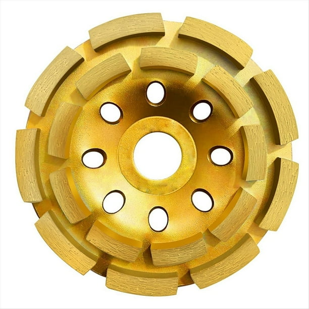 Disco de Diamante para Amolar Hormigón de 4 1/2 Pulgadas para Pulir y Limpiar Superficies de Piedra, Hormigón, Cemento, Mármol y .