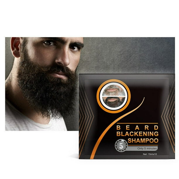 Beard Hair Dye Natural Men Mustache Dying Black Shampoo - Walmart.com