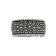 thumbnail image 2 of Sterling Silver Twisted Blade Studded Band Ring Size 11, 2 of 3