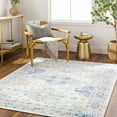 thumbnail image 2 of BoutiqueRugs Tana Traditional Area Rug - Machine Washable - Ivory, Medium Gray, Teal - 5'3" x 7', 2 of 11