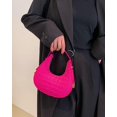 thumbnail image 2 of LHSHID Women’s Small Shoulder Bag Felt Soft Top Handle Y2k Underarm Bag Medium Tote Cute Dumpling Bag, 2 of 7