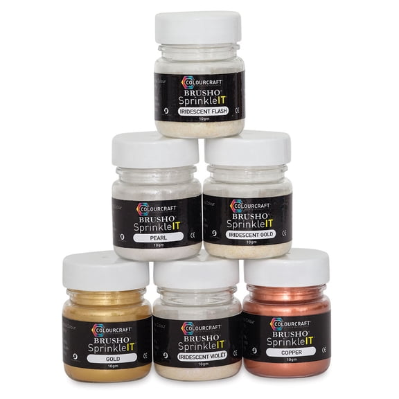 Brusho SprinkliIT 10g Set 6/Pkg-Assorted Colors