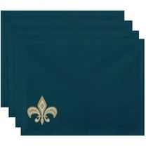 Simply Daisy 18" x 14" Fleur de Lis Ikat Print Placemat