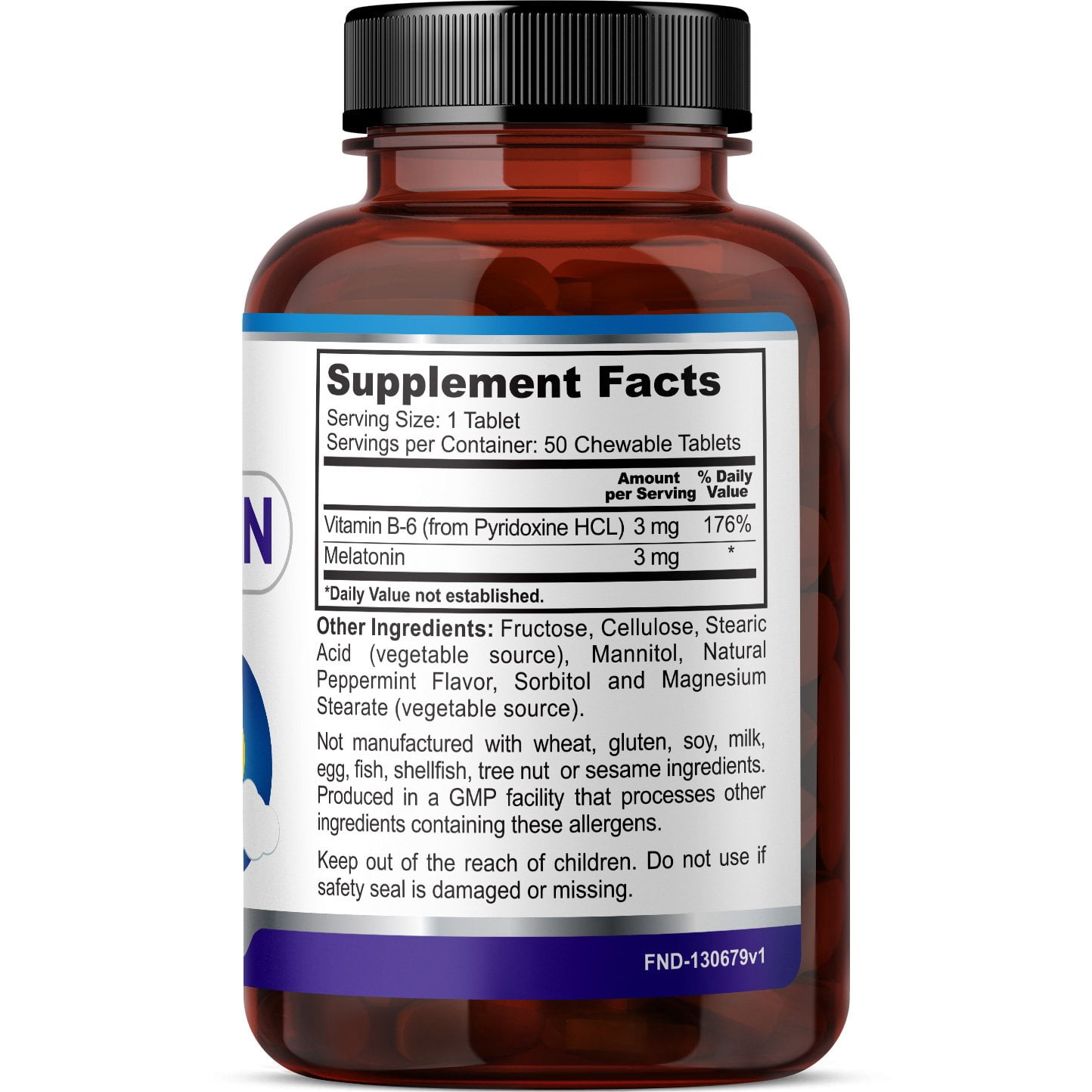 Fineland Melatonin Chewable Capsules 60 Count