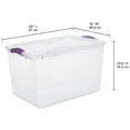 thumbnail image 6 of Sterilite 66 Qt. Latch Box Moda Purple Case of 6, 6 of 6