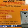 thumbnail image 2 of Simran 1875 Watts International Travel Voltage Converter For 110V USA Products In 220V/240V Countries. Ideal for Hair Dryers, Phone, iPod, Camera Chargers and Shavers Etc. Model SM-1875, 2 of 3