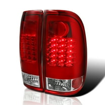 Spec-D Tuning Red LED Tail Lights Compatible with 2008-2016 Ford SuperDuty F250 F350 F450 F550, Left   Right Pair Assembly