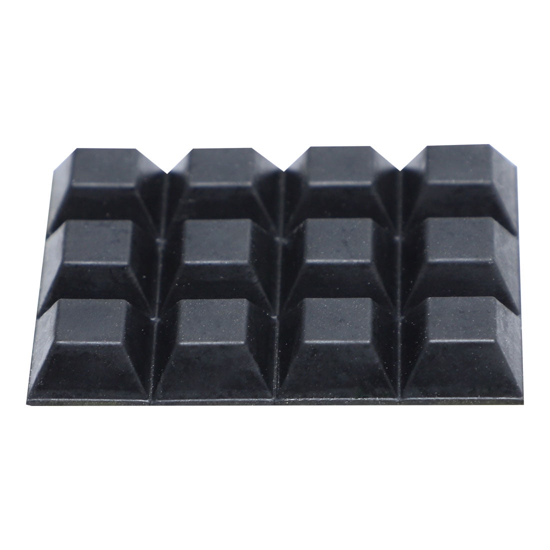 20mm Square Stick On Adhesive Rubber Feet  PACK of 64