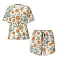 thumbnail image 2 of Yiaed Sunflowers 5 Print Short Sleeve Pajama Sets for Women Casual Crew Neck 2 Piece Lounge Sets Women's Short-Sleeved Pajama-Large, 2 of 5