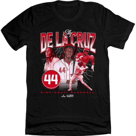 Vintage Elly De La Cruz 44 Lightning T-Shirt, Baseball Star Shirt, Unisex Tee