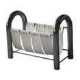 thumbnail image 3 of Tnarru Magazine Rack Newspaper Rack Decorative PU Leather Brochures Display Rack Information Rack for DEN Office Offices Exhibitions White, 3 of 8