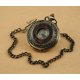 thumbnail image 3 of Reloj de bolsillo mecánico de cuerda manual para hombre, diseño hueco de grano de madera Steampunk Vintage con cadena y caja, 1 ud., 3 of 5