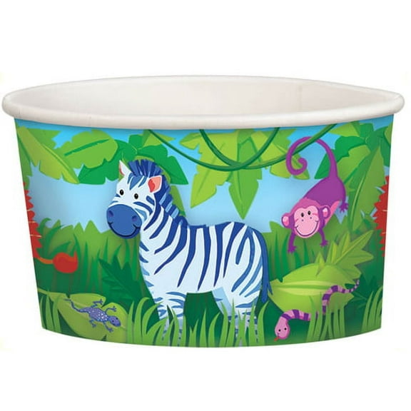 Jungle Animals Ice Cream Cups (8ct)
