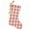 Peppermint Plaid, variant on Perfect Red 5 Quilted Plaid Gingham Homespun Christmas Stocking with Personalized Letter L Charm by Marilee Home