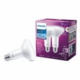 thumbnail image 1 of PHILIPS 7.2W (65W) BR30 Ultra High Definition Medium Base Daylight Dimmable LED Light Bulb 2 pack, 1 of 5