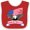Red and White, variant on Inktastic American Flag Made in the USA with Bald Eagle Boys or Girls Baby Bib