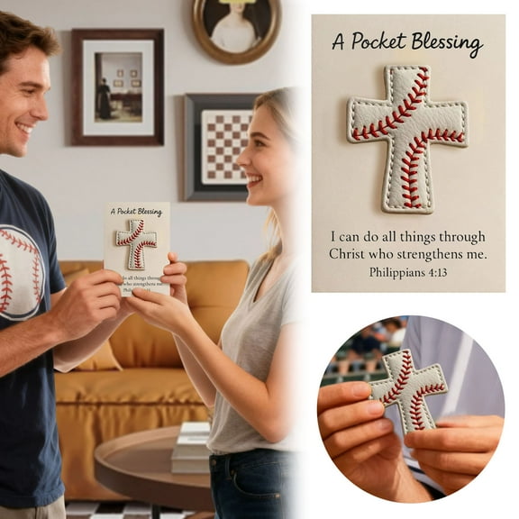 RBER A Pocket Blessing – Baseball Football Softball Edition Handmade Pocket Sized For Athletes Inspirational For Teams & Youth Group Encouragement