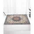 thumbnail image 5 of Vintage Boho Plush Rug Non Slip Bathroom Mat, Soft Shaggy Bath Rugs Entryway Rug 20'' x 31.5'', Multi Traditional Oriental Tribal Western Throw Floor Carpet Mat for Bathroom Shower Kitchen, 5 of 8