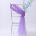 thumbnail image 1 of 63*197 inches Tulle Chair Cover Outdoor Wedding Chair Back Yarn Decoration, Prop Decoration Veil Net Yarn Forest Outdoor Layout for Bridal Shower Wedding Decor, Purple, 1 of 2