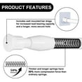 thumbnail image 2 of 6 Pack Curtain Rod Adjustable 28-48 Inches, Expandable Spring Loaded Tension Rods For Window, Bathroom, Cupboard,Kitchen- White, 2 of 7