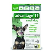 Advantage II Topical Flea Treatment for Small Dogs, 6 Monthly Treatments