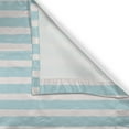 thumbnail image 4 of Ambesonne Grunge Grommet Curtain Single Panel, Striped and Grunge Brush, 50"x60", Pale Blue Off White, 4 of 5
