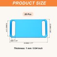 thumbnail image 2 of Uxcell 20 Pcs Anodized Aluminum Blank Tags 29 mm Sided Pet ID Stamping Tags, Blue, 2 of 6