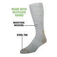 thumbnail image 4 of Wrangler Men's Ultimate Comfort Crew Socks, Work Socks for Men, Grey, 6 Pack, 4 of 6