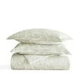 thumbnail image 2 of Duvet Cover Set - Ultra Soft & Breathable - Green Mist Weathered Floral for King/Cal-King Bedding by Comfort Canopy, 2 of 14