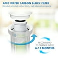 thumbnail image 2 of APEC FI-ES-CAB10 10” Carbon Block Water Filter For Reverse Osmosis System, 10” x 2.5”, 10 Micron, 2 of 5