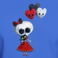 thumbnail image 3 of CafePress - Cute Skeleton Girl With Spooky Balloons T Shirt - Men's Classic Graphic Cotton T-Shirt, 3 of 4