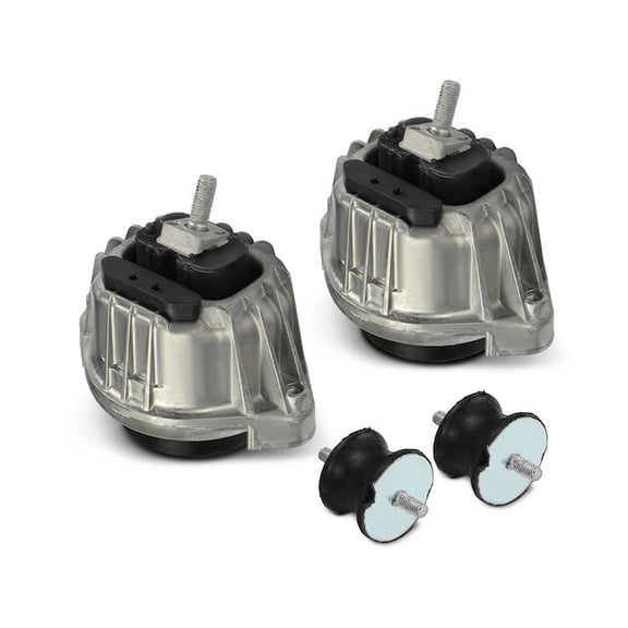 Engine Mount and Transmission Mount Kit 4 - Compatible with 2012 - 2015 BMW X1 2.0L 4-Cylinder - Autopart Premium