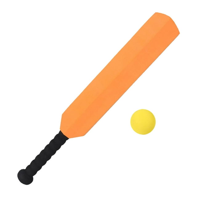Baseball Toys Kids 1 Racket and 1x Ball Outside Play Sports Toys Orange