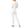 thumbnail image 2 of Fruit of the Loom Women's & Women's Plus Stretch Fleece Thermal Top and Bottom Set, 2 of 16