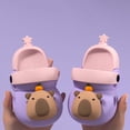thumbnail image 4 of MDUKONU Toddler Boys Girls Garden Clogs Cartoon Slides Shoes On Slipper Water Sandals for Little Kids Purple, 4 of 4