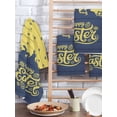 thumbnail image 2 of Happy Easter Rabbits Kitchen Dish Towels for Drying Dishes Set of 2, Spring Daisy Navy Silhouette Yellow Waffle Weave Microfiber Hand Tea Bathroom Towels Quick Dry & Absorbent Towel 15.7x23.6, 2 of 7