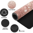 thumbnail image 4 of Rose Gold Glitter Desk Mat, Desk Accessory, Cute Workspace, Trendy Workspace, Trendy, 35.4x15.7in Large Gaming Mouse Pad, Cute Desk Topper, Pretty Desk Pad, 4 of 6