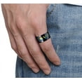 thumbnail image 4 of Pride Shack - Black Rainbow LOVE Spinner Ring LGBTQ Lesbian Gay Pride Ring Steel, 4 of 5