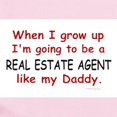 thumbnail image 2 of CafePress - Real Estate Agent (Like My Daddy) Infant Bodysuit - Baby Light Bodysuit, Size Newborn - 24 Months, 2 of 4