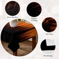 thumbnail image 5 of Burnt Orange Black Ombre Table Cloth Waterproof Tablecloths, Modern Abstract Striped Gradient Tablecloth Dining Table Cover for Kitchen Party Tabletop Outdoor, Rectangle Tablecloth 60x120 Inch, 5 of 9