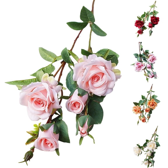 Shenmeida 1Bouquet Artificial Fake Flowers Roses for DIY Wedding Bouquets Centerpieces Arrangements Party Bridal Baby Shower Home Decorations