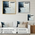 thumbnail image 4 of Designart "Monochrome Paint Minimalist Corner I" Coastal Wall Art Living Room, 4 of 7