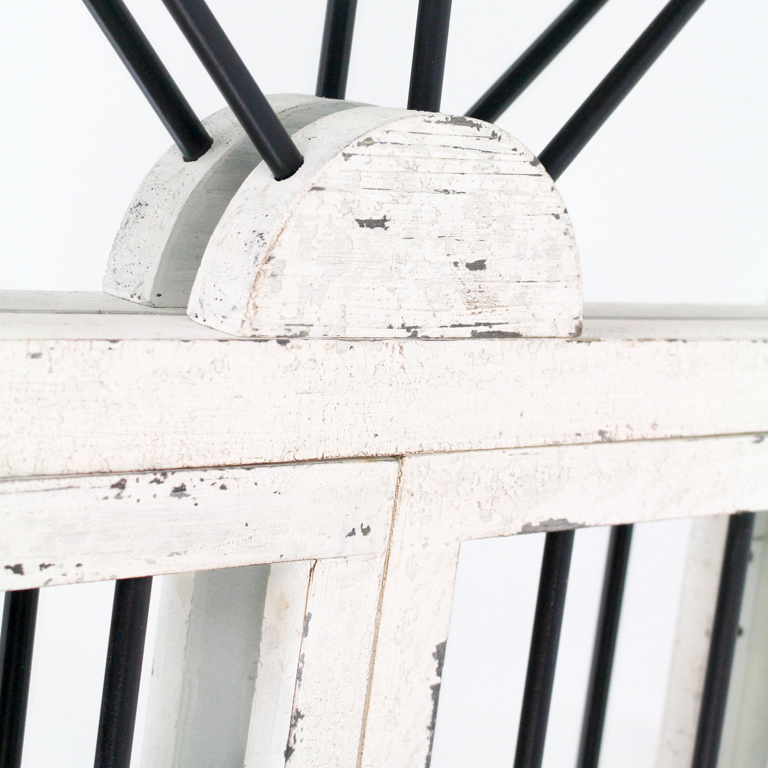 Arched Window Wall Mirror White 42" x 25" by Aspire