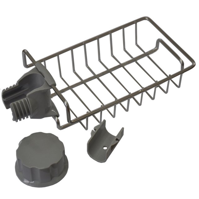 Toystoory Estante para fregadero Recableght, escurridor de jabón, organizador de soporte para grifo, cesta de almacenamiento de drenaje de durabilidad de Organizadores de utensilios de cocina Toystoory JJ20083-00