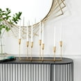 thumbnail image 3 of CosmoLiving by Cosmopolitan 7 Holder Gold Metal Long Tapered Candelabra, 3 of 13