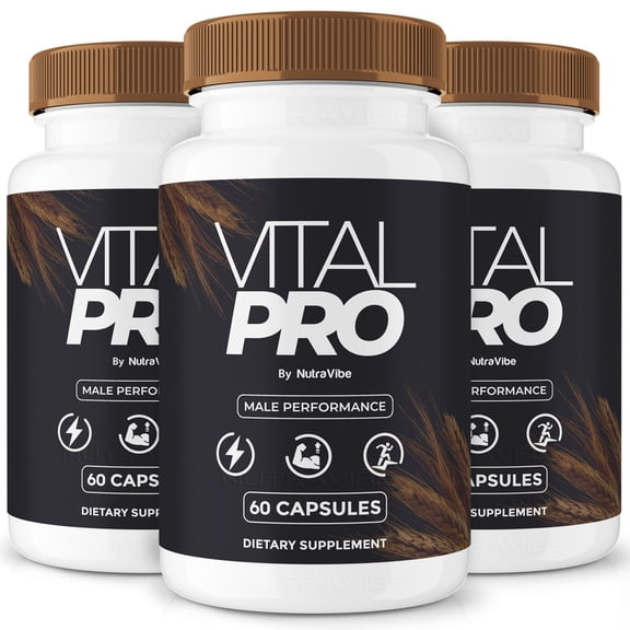(3 Pack) Vital Pro – Original VitalPro Capsules with a Natural Daily Blend for Wellness |Clean, Gentle, Easy-to-Swallow Pills (180 Capsules)