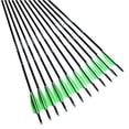 thumbnail image 3 of M.A.K 30" Carbon Archery Practice Target Hunting Arrows for Compound & Recuve Bow with Removable Tips, 3 of 5